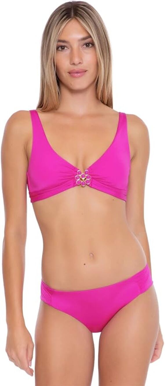 Trina Turk ORCHID PURPLE Atlas Swim Top, US sz 6